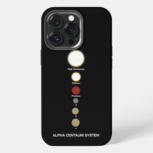Alpha Centauri System iPhone Hülle (Hinten)