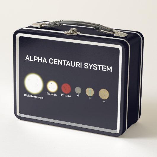 Alpha Centauri System Metall Brotdose (Vorderseite)