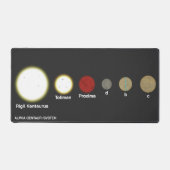 Alpha Centauri System Schreibtischunterlage (Vorderseite)