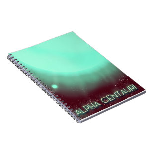 Alpha Centauri Weltraum-Kunstposter Notizblock
