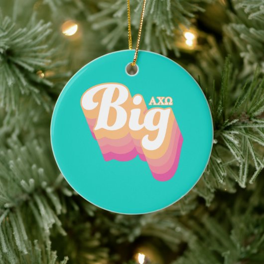Alpha Chi Omega | Big Keramik Ornament (Baum)