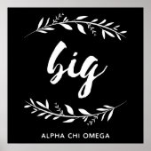 Alpha Chi Omega Big Wreath Poster (Vorne)