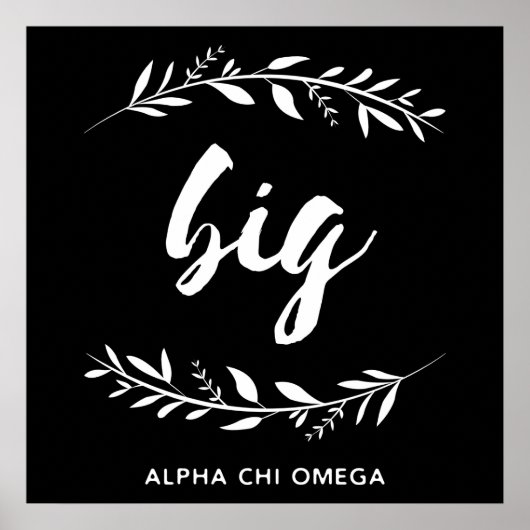 Alpha Chi Omega Big Wreath Poster (Vorne)