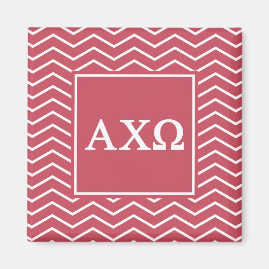 Alpha Chi Omega | Chevron-Muster Magnet (Vorne)