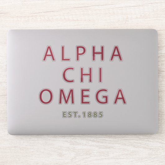 Alpha Chi Omega | Est. 1885 Aufkleber (Computer)
