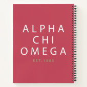 Alpha Chi Omega | Est. 1885 Notizblock (Rückseite)