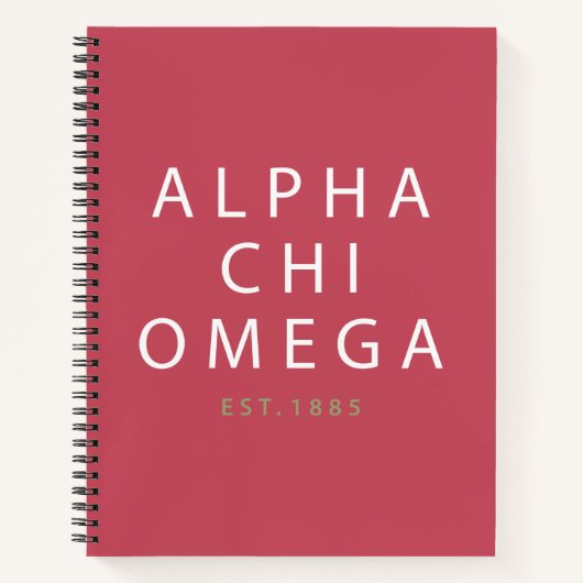 Alpha Chi Omega | Est. 1885 Notizblock (Vorderseite)