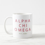 Alpha Chi Omega | Gegr. 1885 Kaffeetasse (Links)