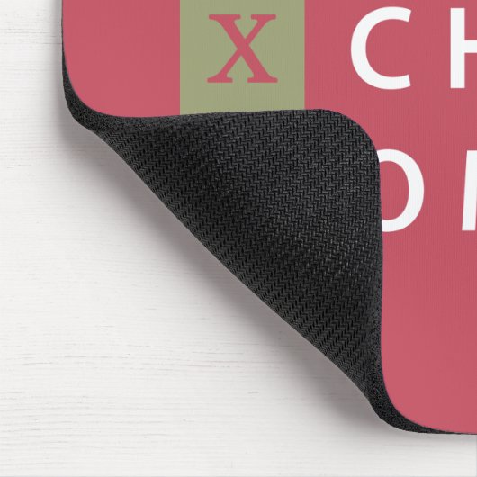 Alpha Chi Omega| gestapelte Logos Mousepad (Ecke)