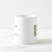 Alpha Chi Omega | Gestapeltes Logo Kaffeetasse (Mittel)