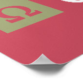 Alpha Chi Omega | Gestapeltes Logo Poster (Ecke)