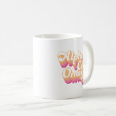 Alpha Chi Omega| Groovy Script Kaffeetasse (VorderseiteRechts)