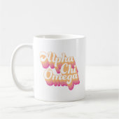 Alpha Chi Omega| Groovy Script Kaffeetasse (Links)