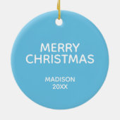 Alpha Chi Omega | Groovy Script Keramik Ornament (Hinten)