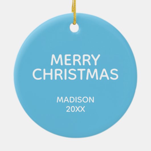 Alpha Chi Omega | Groovy Script Keramik Ornament (Hinten)