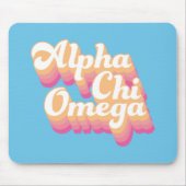 Alpha Chi Omega | Groovy Script Mousepad (Vorne)