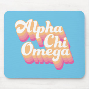 Alpha Chi Omega   Groovy Script Mousepad