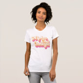 Alpha Chi Omega| Groovy Script T-Shirt (Vorne ganz)