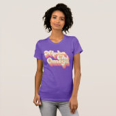 Alpha Chi Omega| Groovy Script T-Shirt (Vorne ganz)