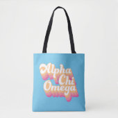 Alpha Chi Omega| Groovy Script Tasche (Vorderseite)