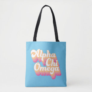 Alpha Chi Omega  Groovy Script Tasche