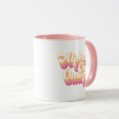 Alpha Chi Omega| Groovy Script Tasse (VorderseiteRechts)