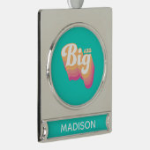 Alpha Chi Omega| groß Banner-Ornament Silber (Rechts)