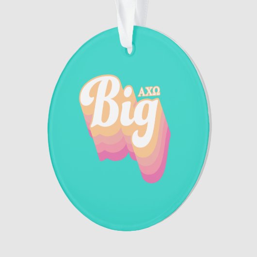 Alpha Chi Omega| groß Ornament (Vorderseite)