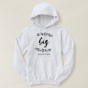 Alpha Chi Omega   Große Girlande Hoodie