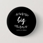 Alpha Chi Omega| Großer Kranz Button (Vorderseite)
