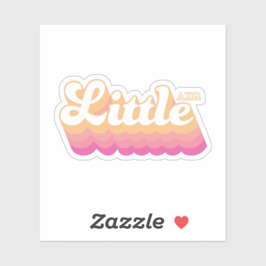 Alpha Chi Omega | Klein Aufkleber (Blatt)