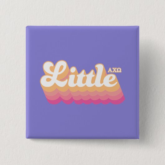 Alpha Chi Omega | Kleine Schwester Button (Vorderseite)