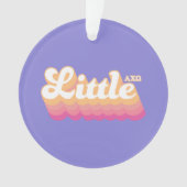 Alpha Chi Omega | Kleine Schwester Ornament (Vorderseite)