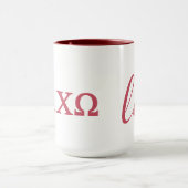 Alpha Chi Omega | Kleines Skript Tasse (Zentrum)