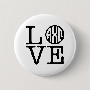 Alpha Chi Omega Liebe Button