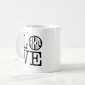 Alpha Chi Omega | Liebe Kaffeetasse (Vorderseite Links)