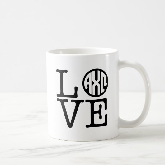 Alpha Chi Omega | Liebe Kaffeetasse (Rechts)