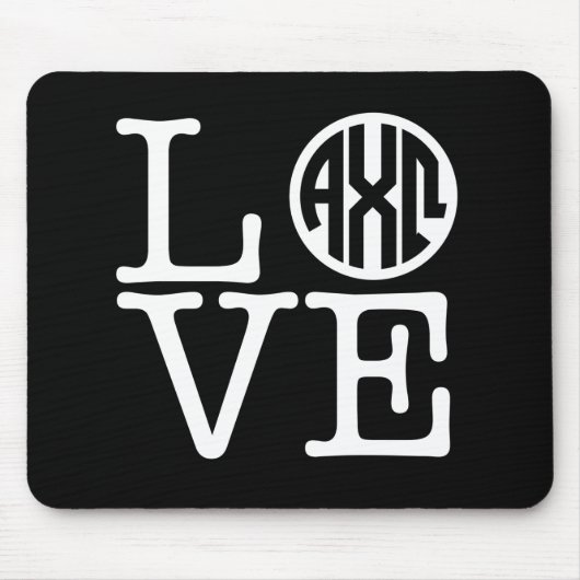 Alpha Chi Omega | Liebe Mousepad (Vorne)