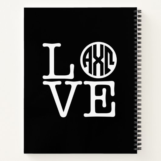 Alpha Chi Omega | Liebe Notizbuch (Rückseite)