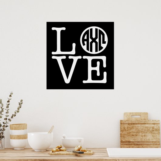 Alpha Chi Omega | LIEBE Poster (Küche)