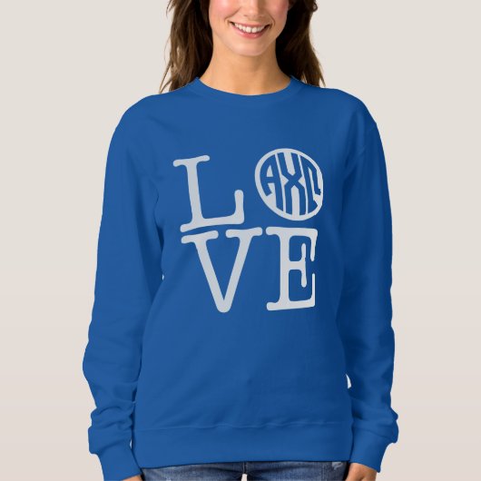 Alpha Chi Omega | Liebe Sweatshirt (Vorderseite)