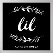Alpha Chi Omega | Lil Wreath Poster (Vorne)