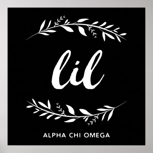 Alpha Chi Omega | Lil Wreath Poster (Vorne)