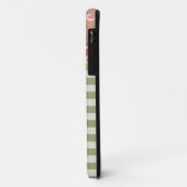 Alpha Chi Omega | Monogramm-Streifenmuster Case-Mate iPhone Hülle (Hinten/Links)