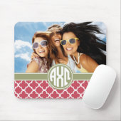 Alpha Chi Omega | Monogramm und Foto Mousepad (Mit Mouse)