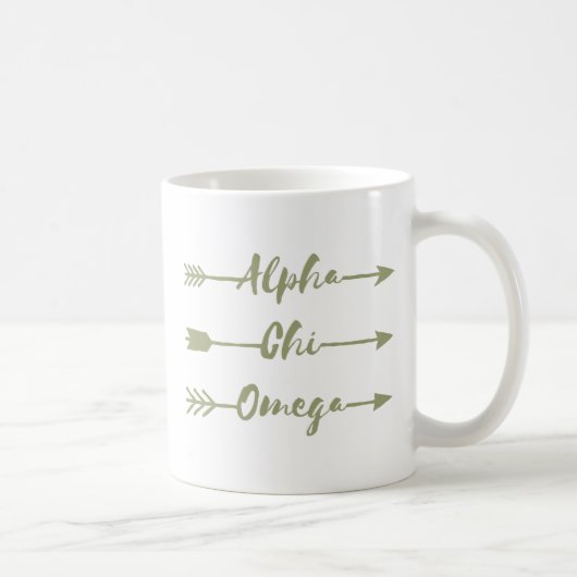 Alpha Chi Omega | Pfeile Kaffeetasse (Rechts)