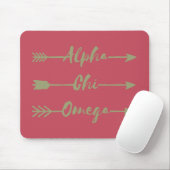 Alpha Chi Omega | Pfeile Mousepad (Mit Mouse)