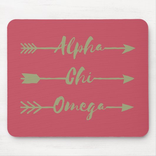Alpha Chi Omega | Pfeile Mousepad (Vorne)