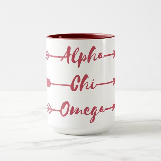 Alpha Chi Omega | Pfeile Tasse (Zentrum)
