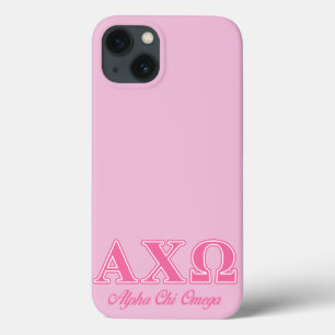 Alpha Chi Omega rosa Buchstaben Case-Mate iPhone Hülle